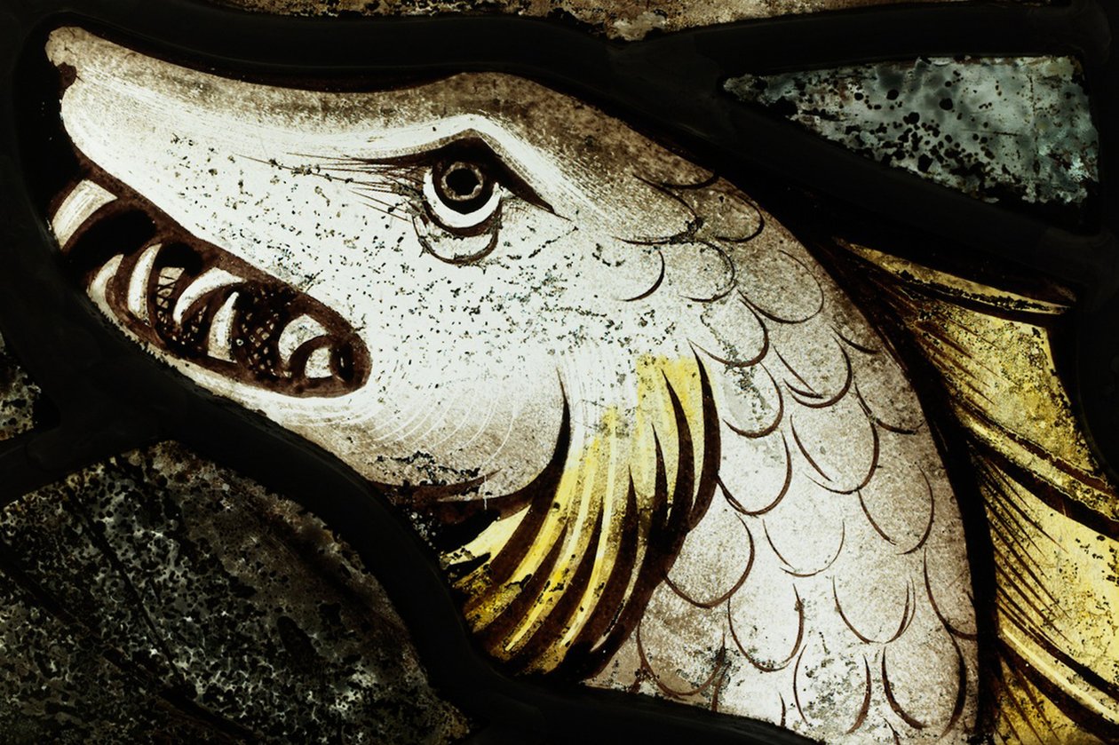 Conserved section from the Great East Window at York Minster: 