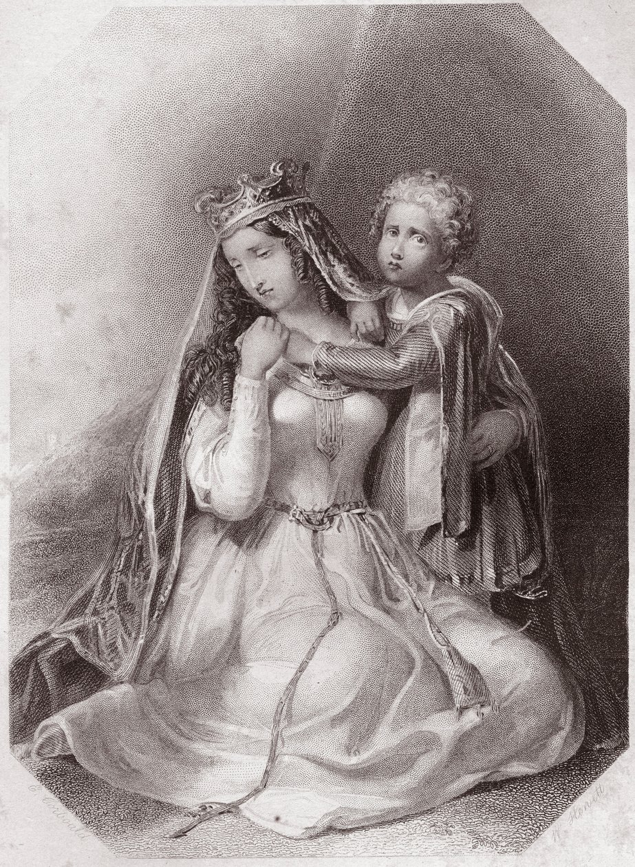 Constance of Brittany, widow of Geoffrey Plantagenet - 