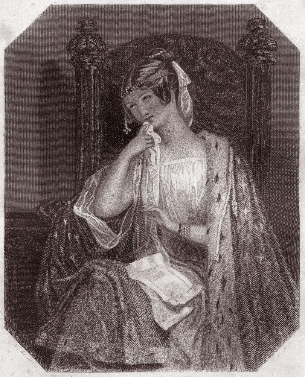 Cordelia (King Lear) (circa 1838) from Gallery of the Women of Shakespeare by English School
