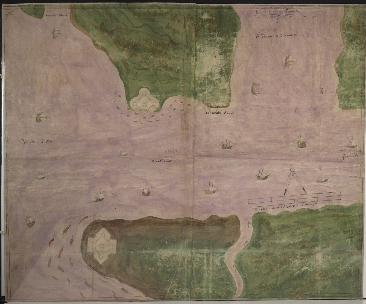 Plan of Orwell Haven by Richard Lee by English School