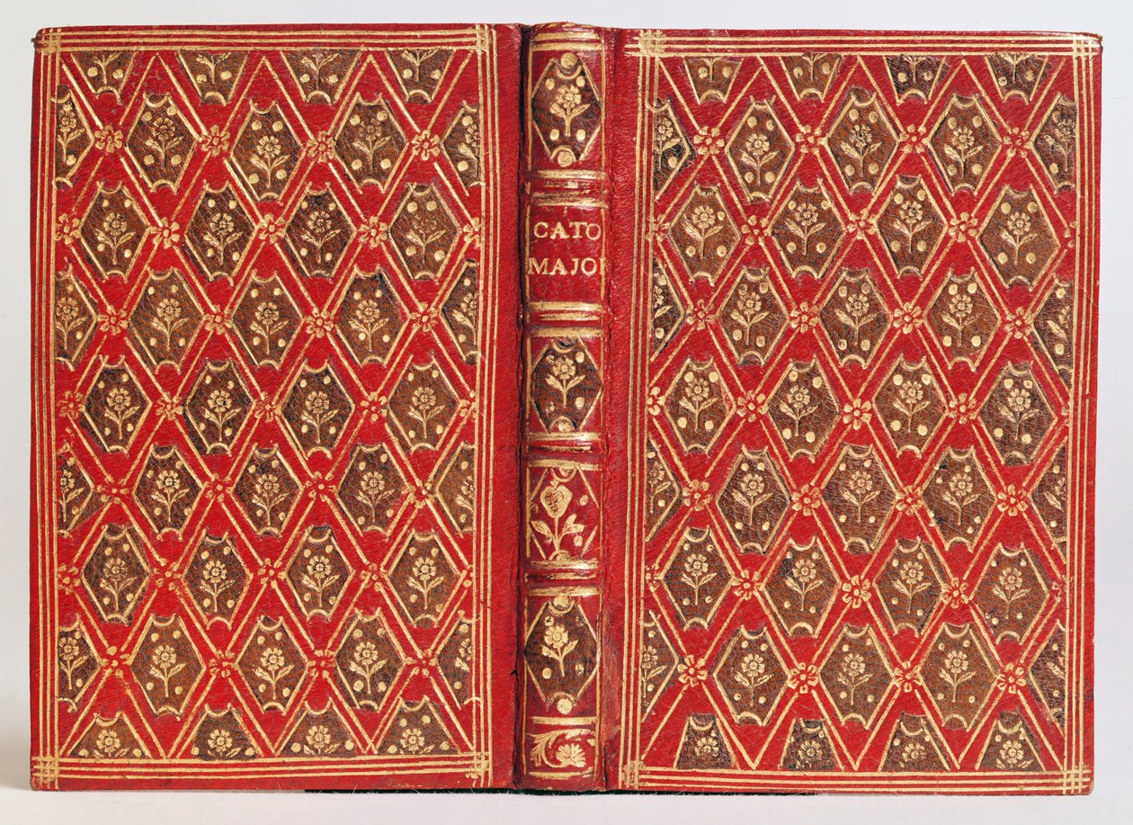 Cover of a book, possibly Cato Major de Senectute by Cicero by English School