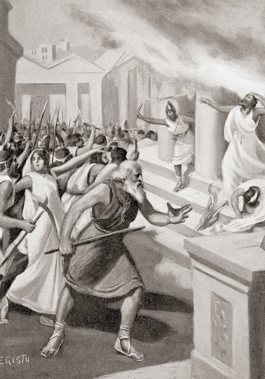 Cylon of Croton Leading a Revolt Against the Pythagoreans, c.509 BC, from Hutchinson