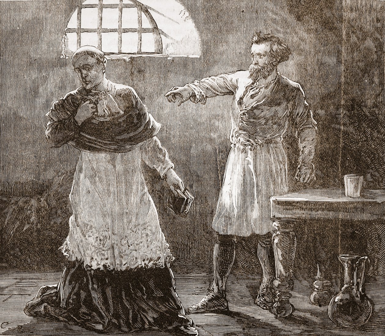 Denis Reproving the Bishop of Meaux by English School