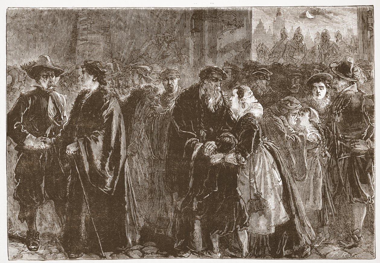 Departure of the Banished Ministers from Kuttenberg by English School