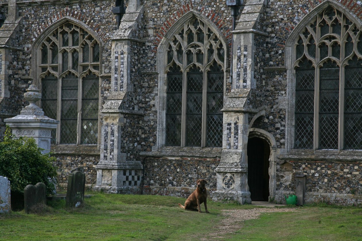 Detail on the south side of the church by English School