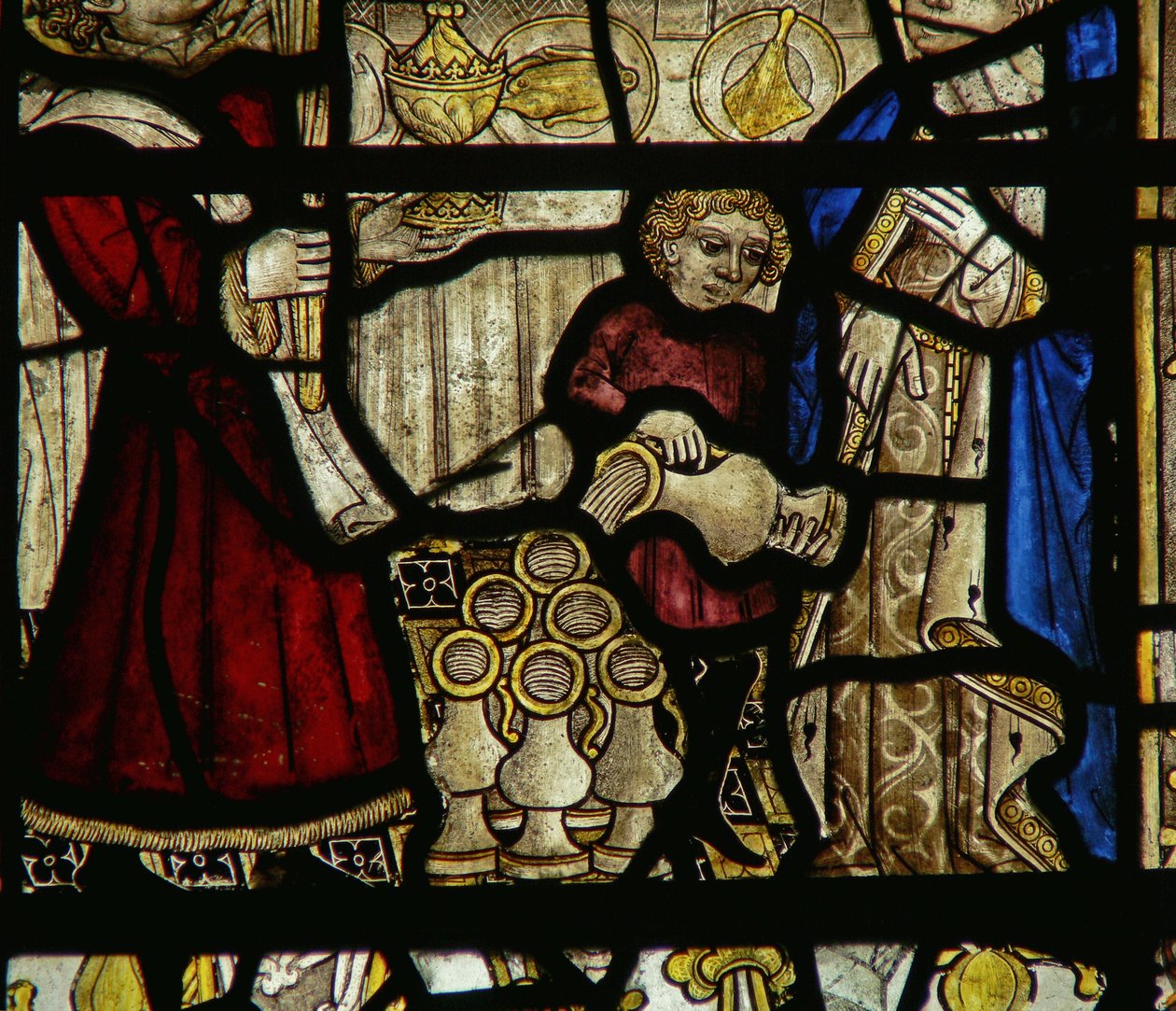 Detail (Wedding at Cana) by English School