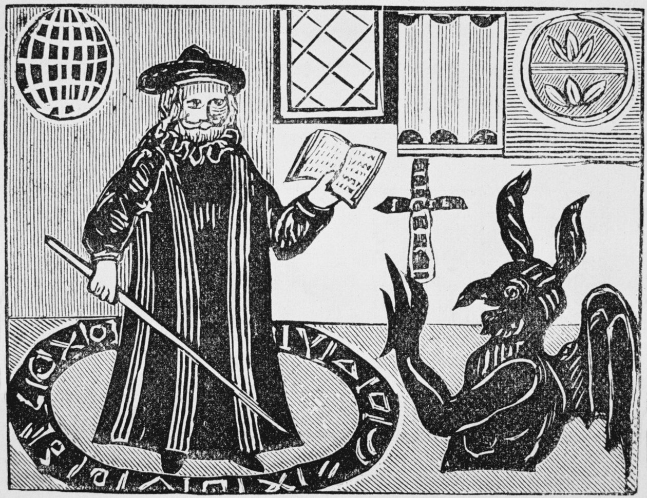 Dr Faustus in a Magic Circle, frontispiece of Gent