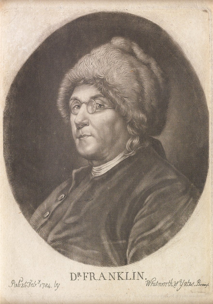 Dr. Franklin, 1784 by English School
