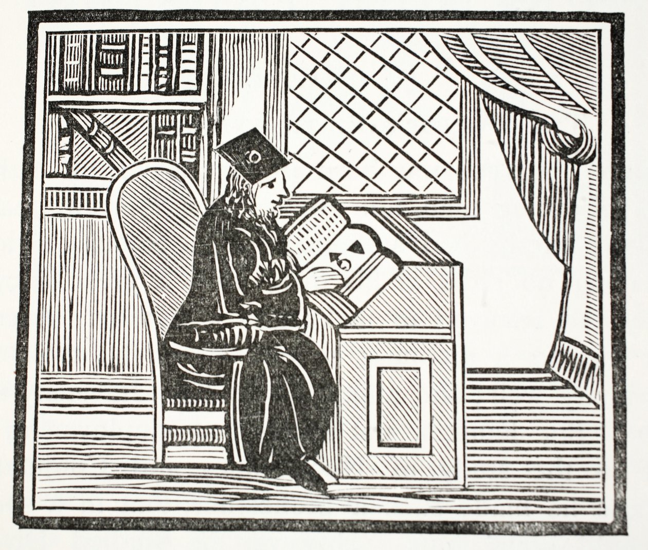 Dr. John Faustus, illustration from Chap-books of the Eighteenth Century by John Ashton, pub. 1882 by English School