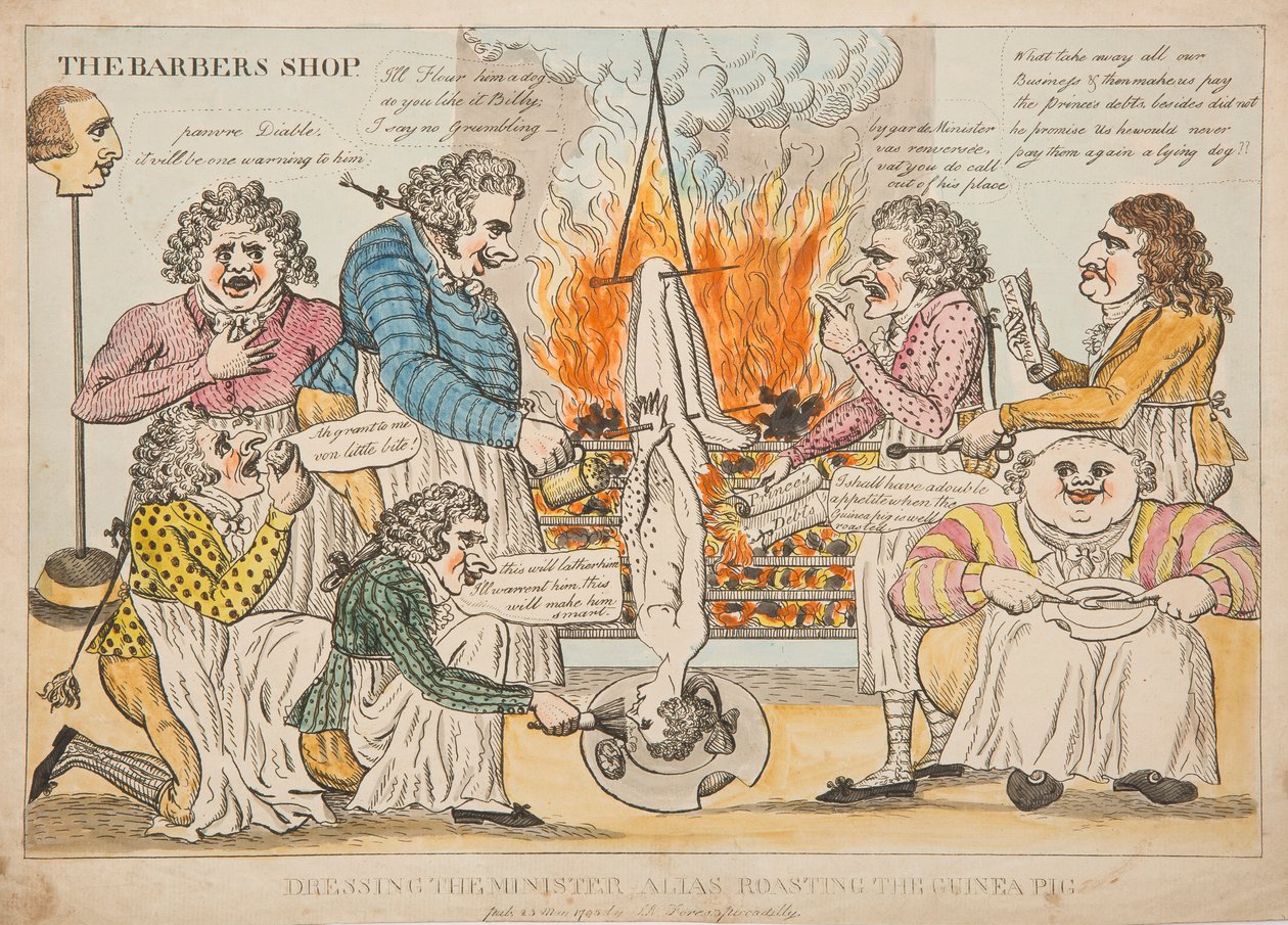 Dressing the Minister, Alias Roasting the Guinea Pig by English School