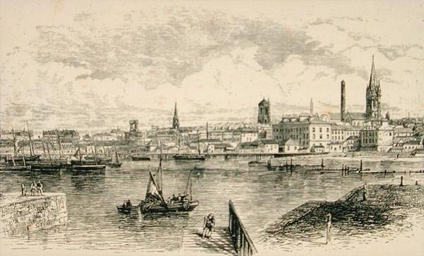 Dundee in c.1880, from 