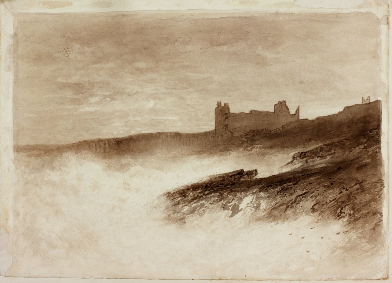 Dunstanburgh Castle by English School