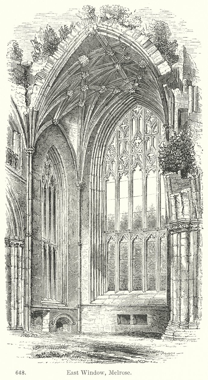 East Window, Melrose by English School
