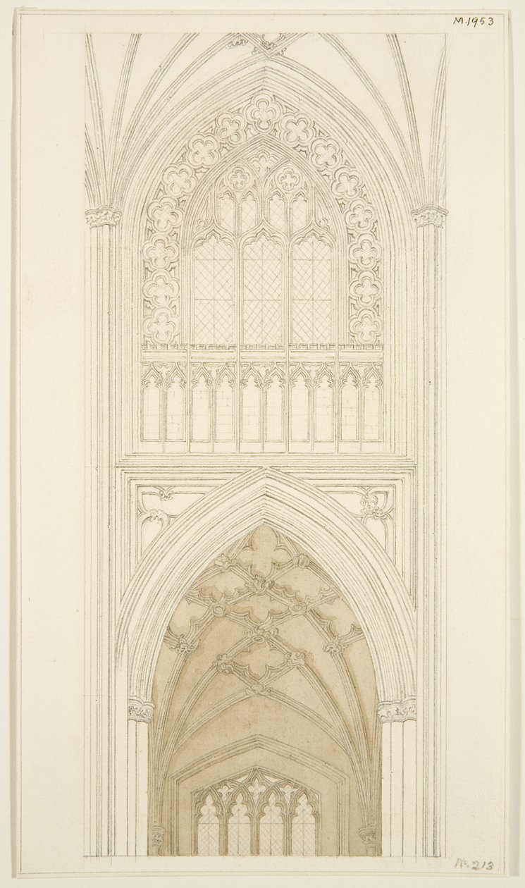 East Side of South Transept of St Mary Redcliffe by English School