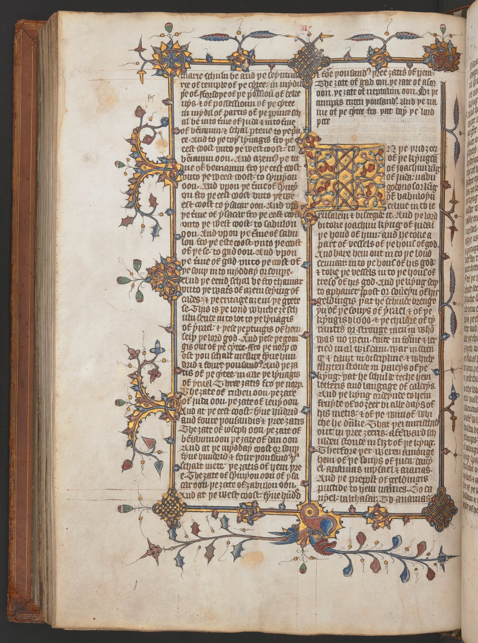 Egerton 617, Wycliffite Bible, before 1397 by English School