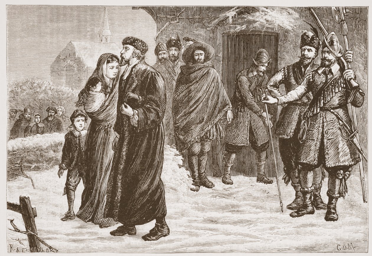Ejecting a Hungarian Protestant Pastor in the Winter Time by English School
