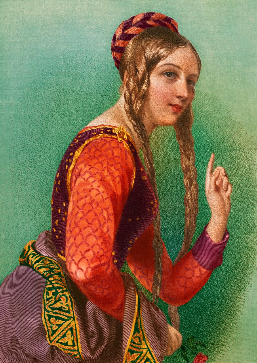 Eleanor of Aquitaine, Queen of Henry II, Printed by Henry G. Bohn by English School