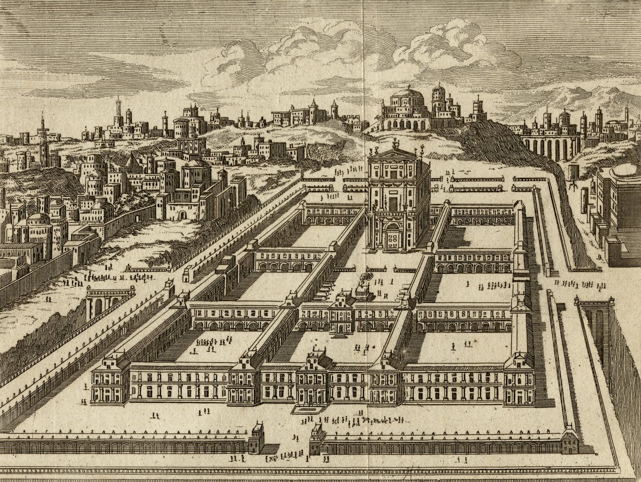 Elevation of the Temple of Jerusalem as Built by Herod by English School