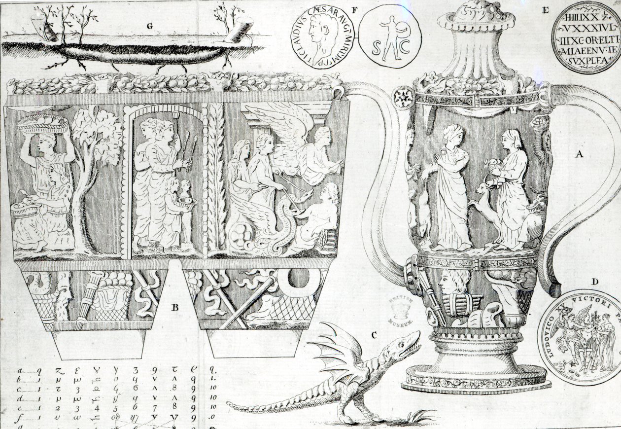 Etruscan Vase and Designs by English School