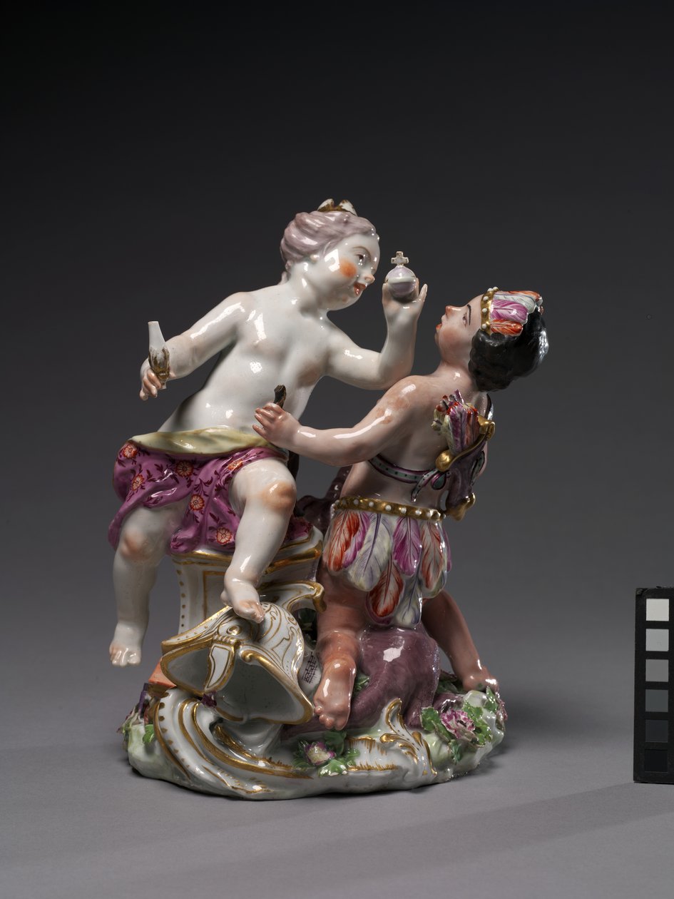 Europe and America, Manufactured by Chelsea Porcelain Factory, c.1760 by English School