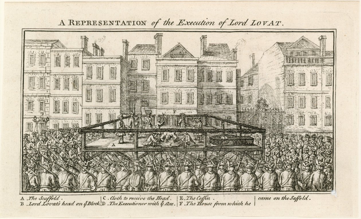 Execution of Lord Lovat by English School