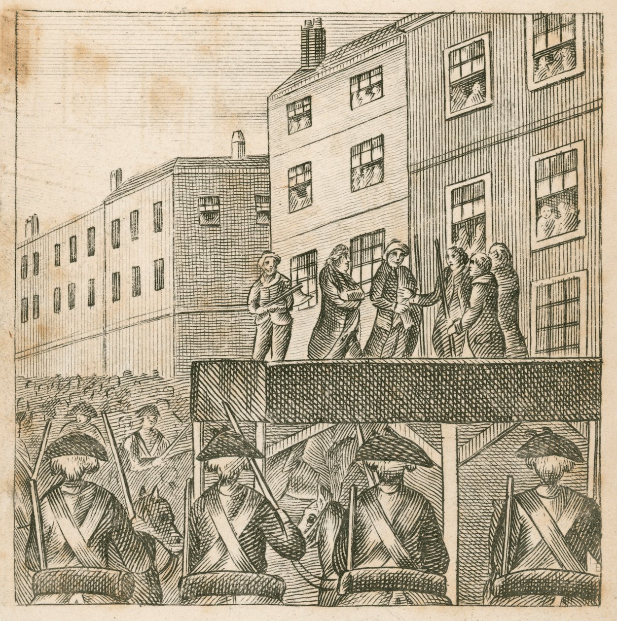 Execution of the Rebel Lords on Tower Hill, London by English School