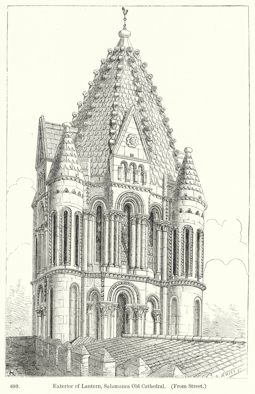 Exterior of Lantern, Salamanca Old Cathedral by English School