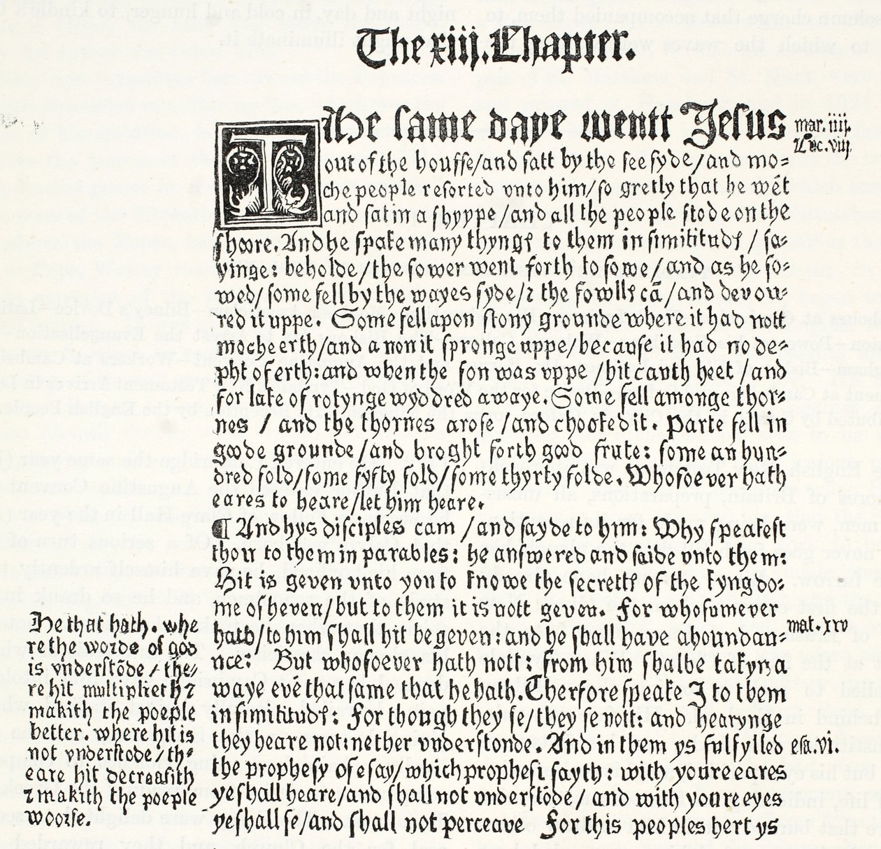 Facsimile of St. Matthew