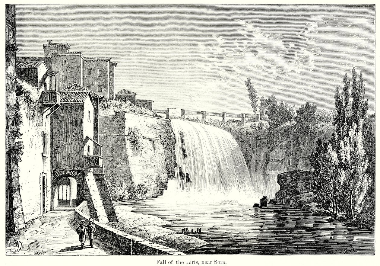 Fall of the Liris, Near Sora by English School