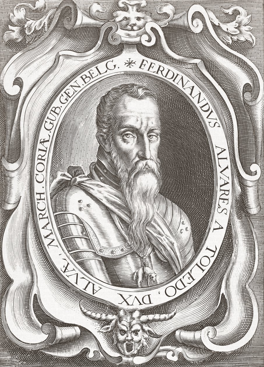 Fernando Álvarez de Toledo y Pimentel, 3rd Duke of Alba (engraving) by English School