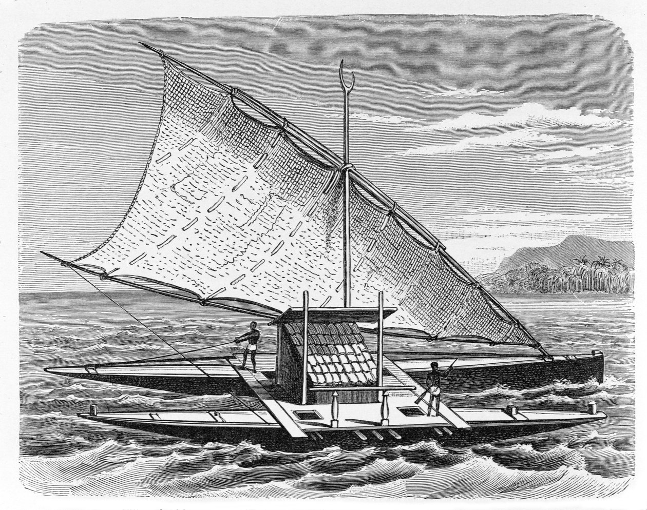 Fijian Double Canoe, from 