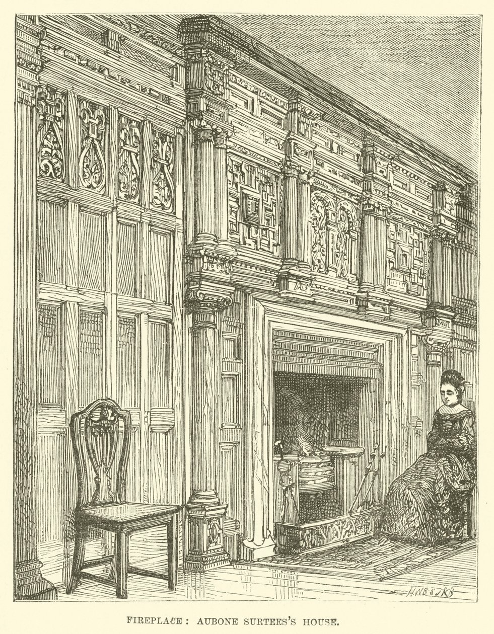 Fireplace, Aubone Surtees