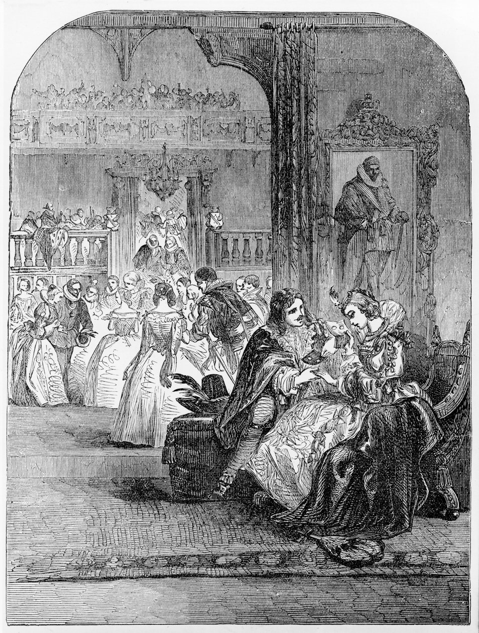 First Interview of Prince Charles with Princess Henrietta at Paris by English School