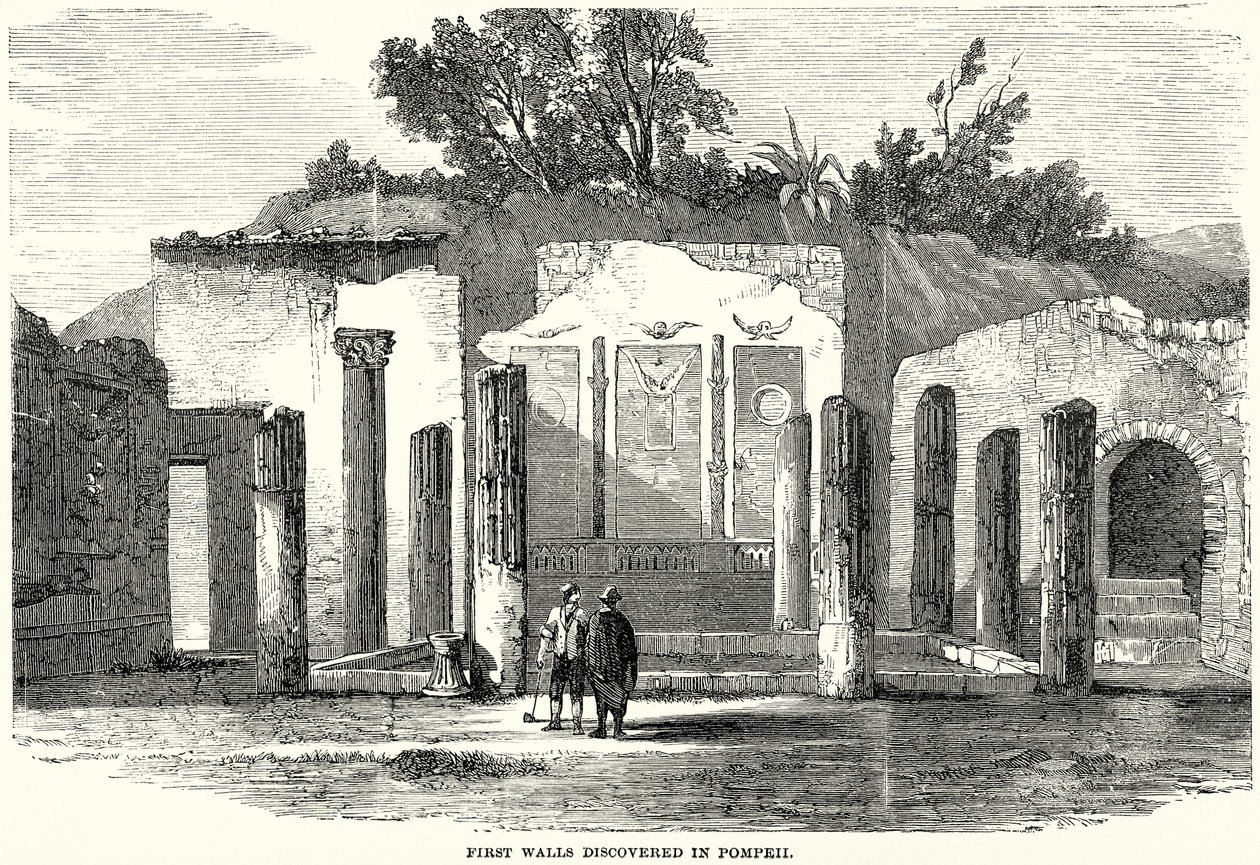 First Walls Discovered in Pompeii by English School