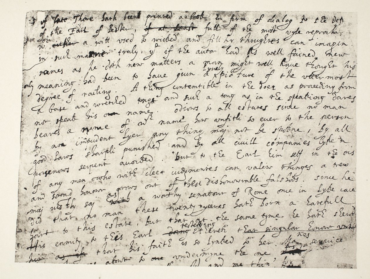 First half page of Sir Philip Sidney