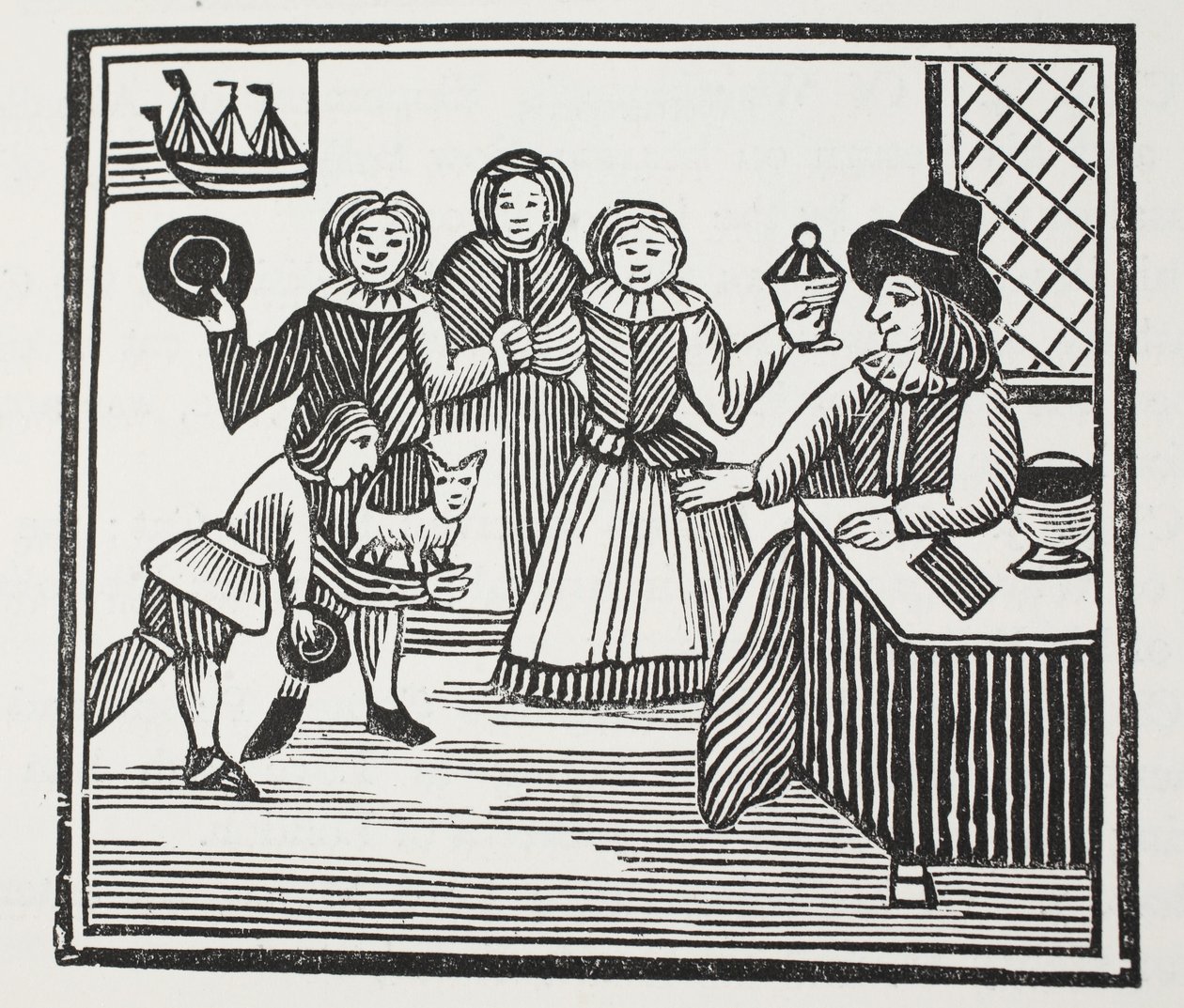 Fitzwarren receiving his servants ventures (illustration) by English School