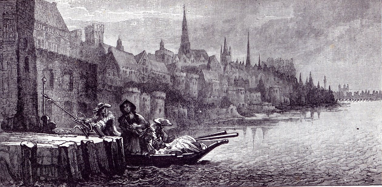 Flight of King James on the Morning of December 11, 1688, from 