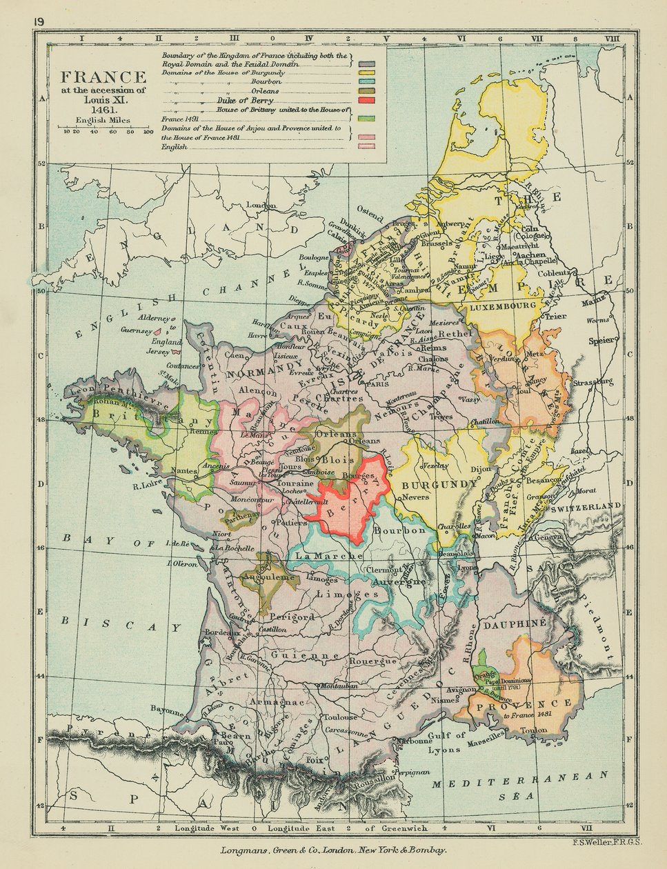 France at the Accession of Louis XI by English School