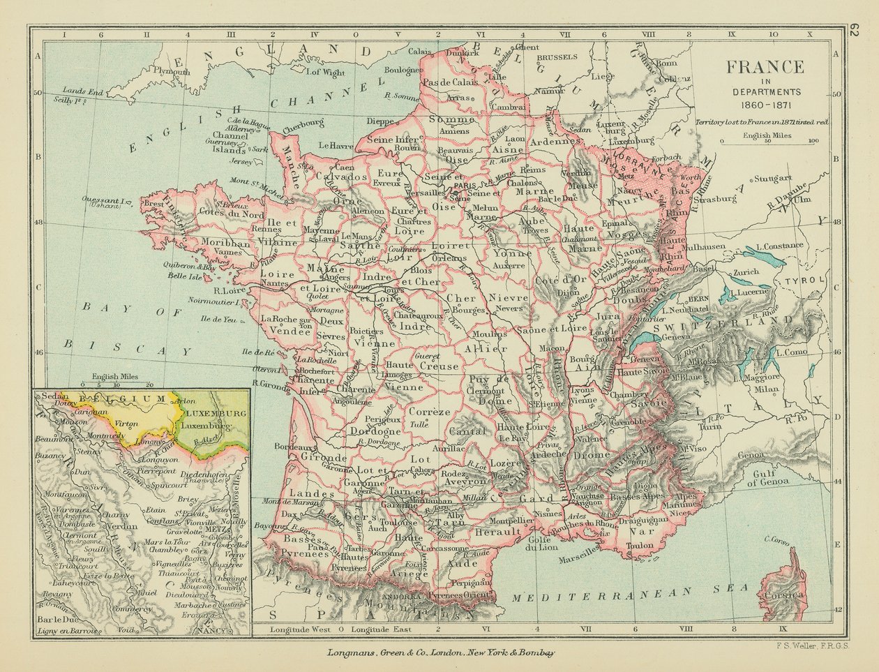 France in Departments by English School