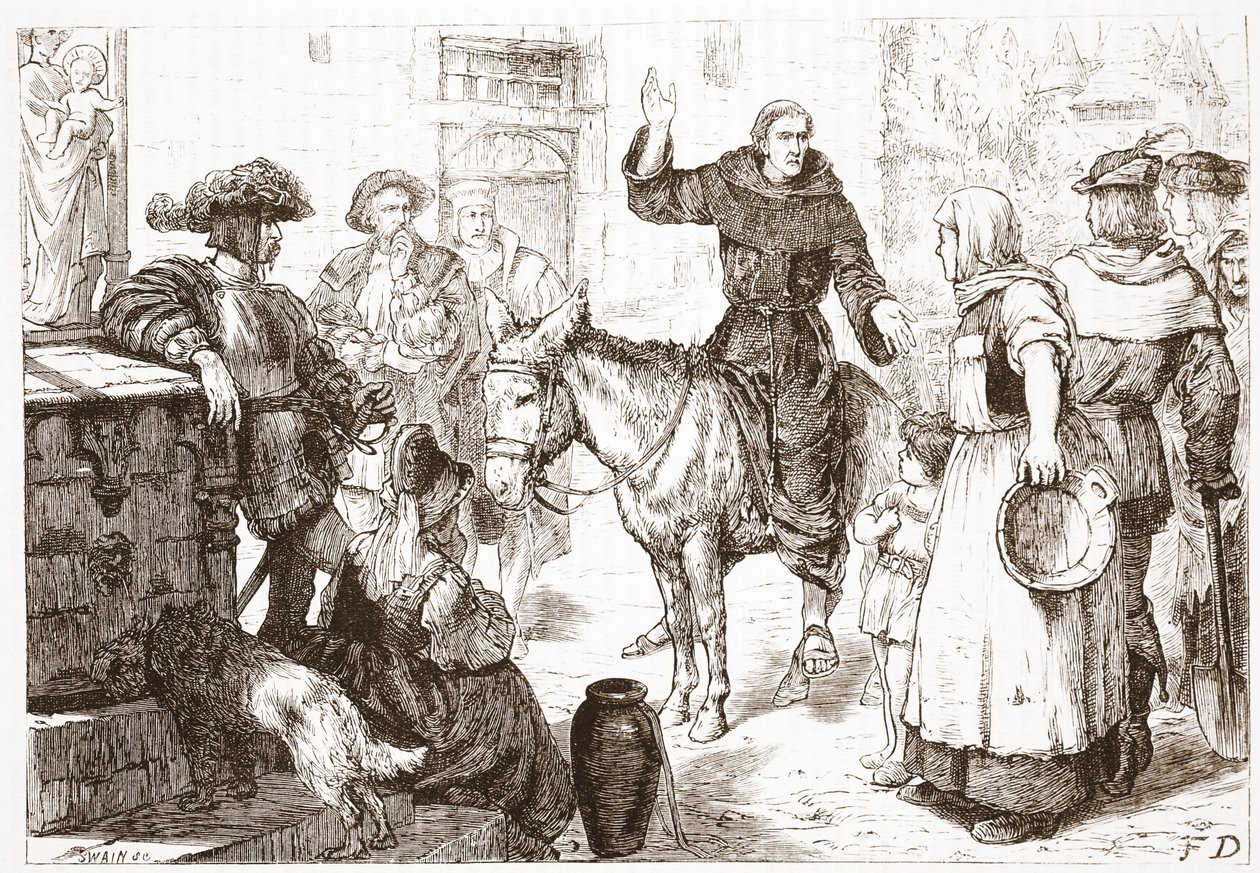 Francis Lambert Preaching by English School