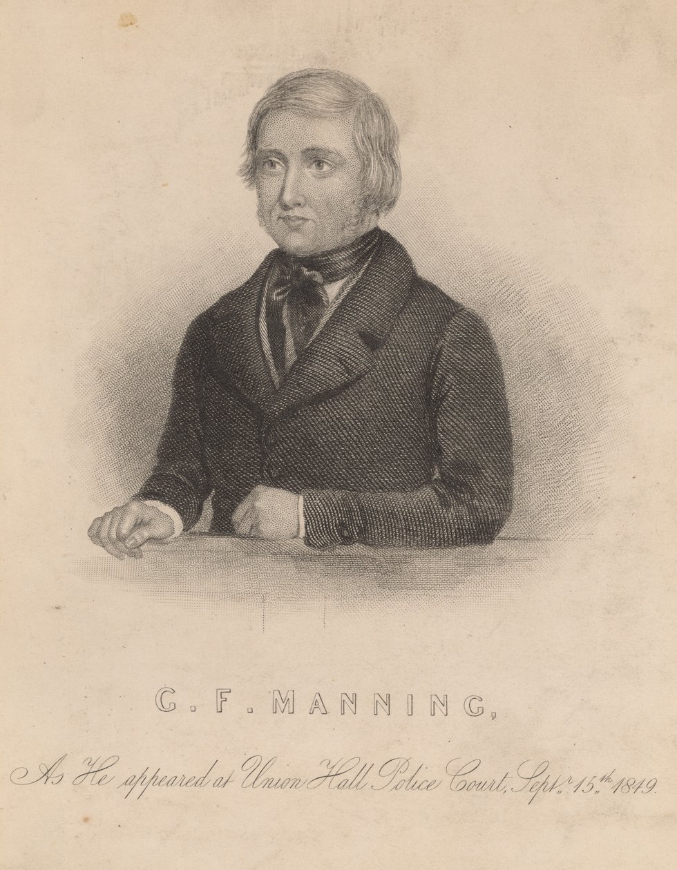 Frederick George Manning, Who, with His Wife Marie Manning, Murdered Patrick O