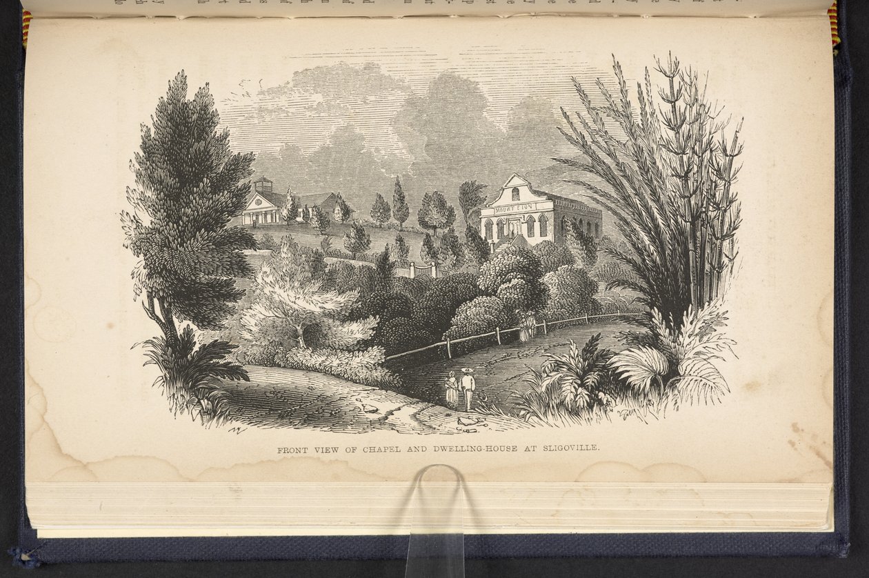 Front View Of Chapel And Dwelling House At Sligoville (engraving) by English School