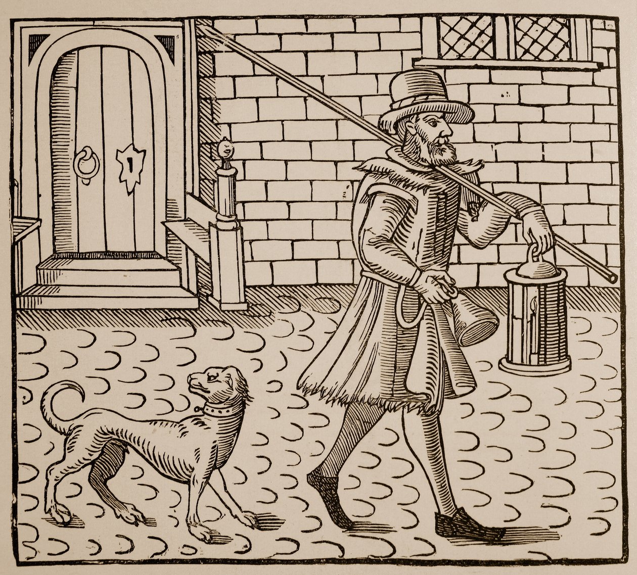 Frontispiece from The Bellman of London, by Thomas Dekker, 1616 by English School
