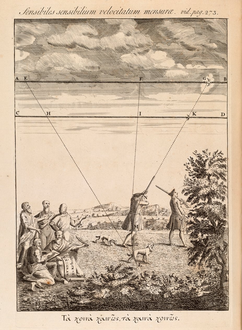 Frontispiece from The Method of Fluxons and Infinite Series by Isaac Newton, London, 1736 by English School