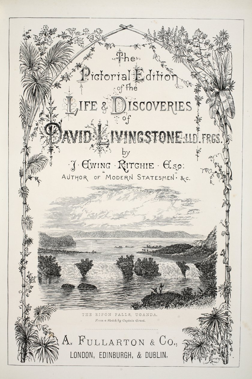 Frontispiece from The Pictorial Edition of the Life and Discoveries of David Livingstone by J. Ewing Richie by English School