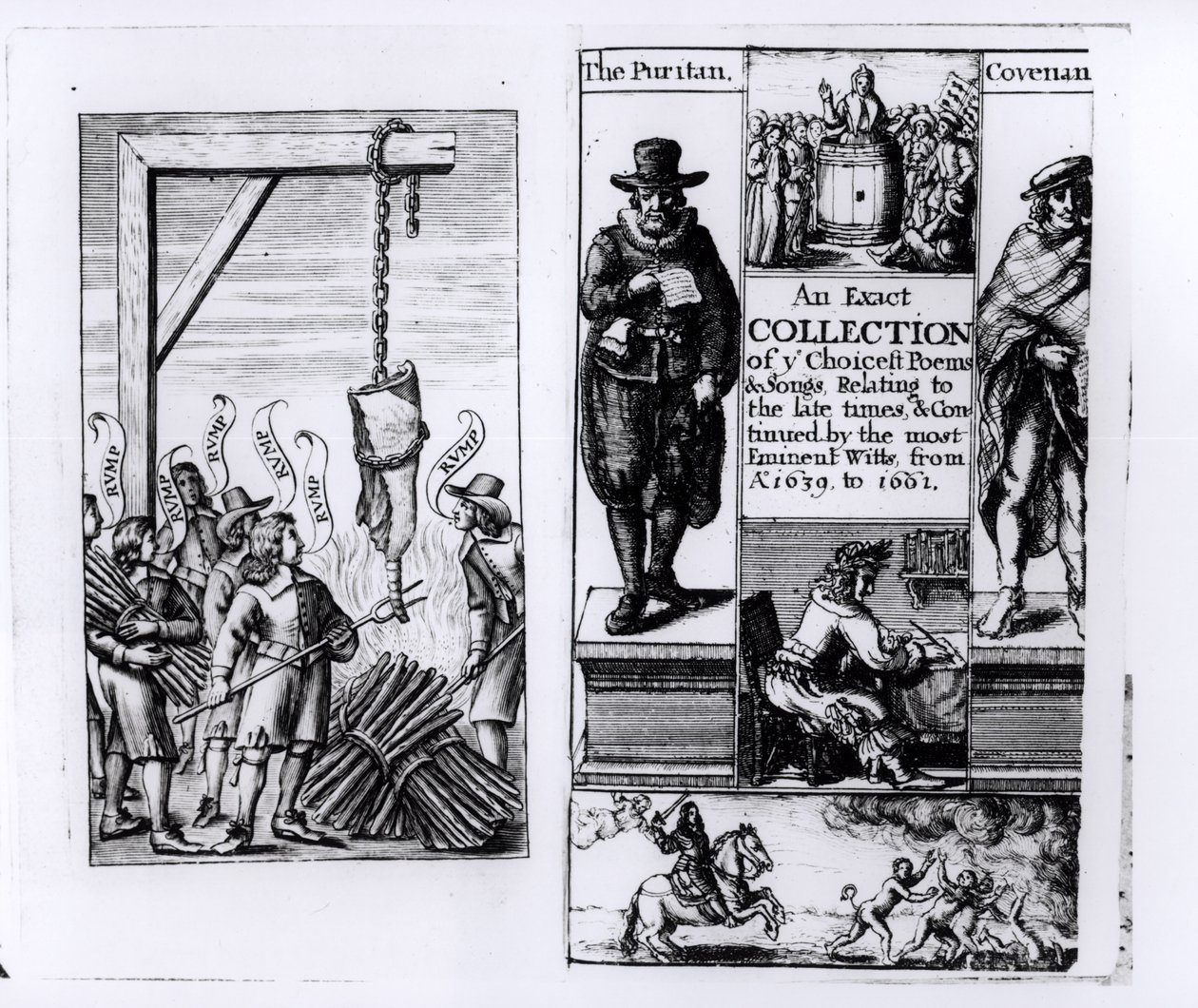 Frontispiece to An Exact Collection of Choicest Poems and Songs from 1639-1661 by English School