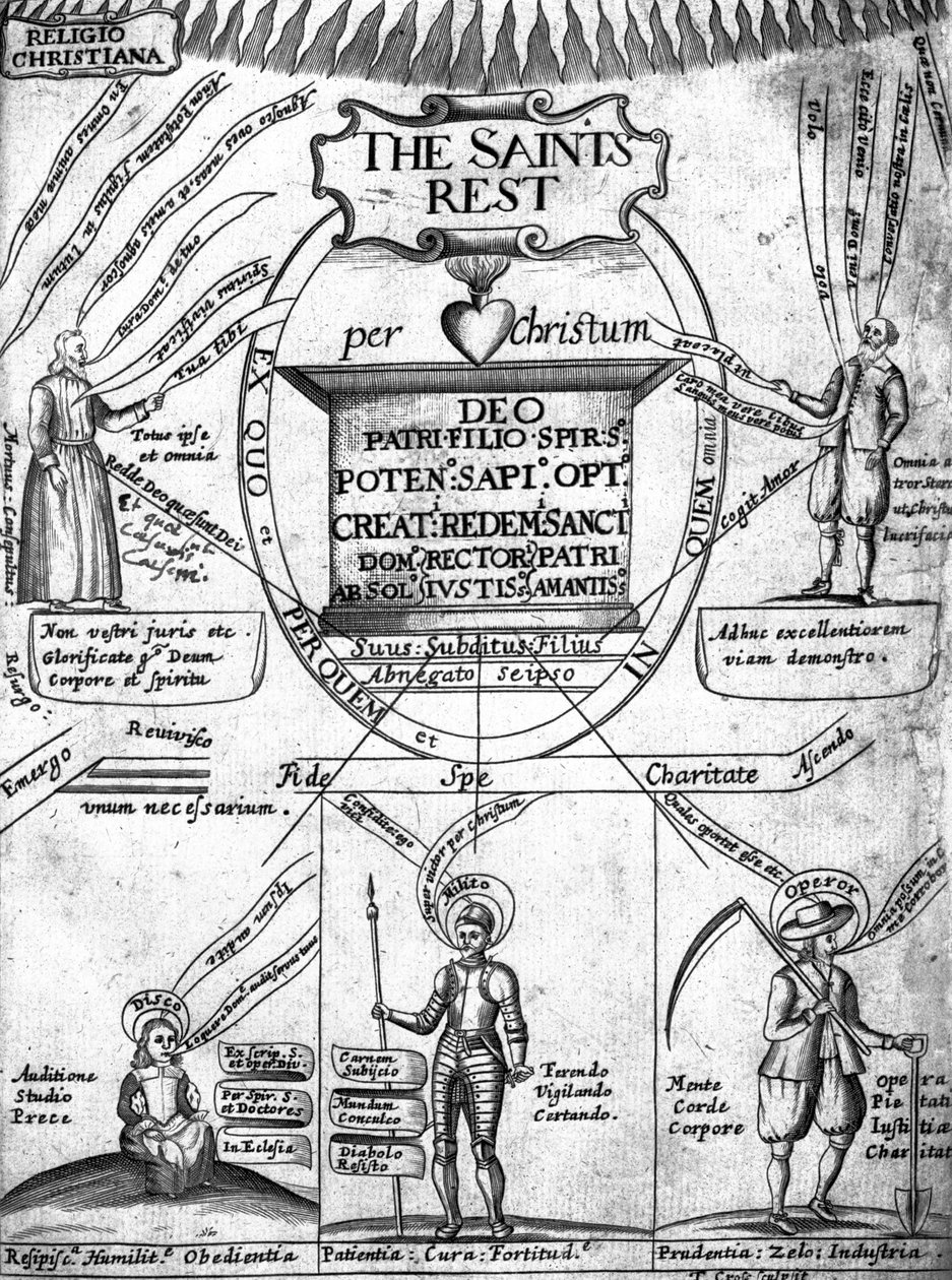 Frontispiece to The Saints Everlasting Rest by Richard Baxter by English School