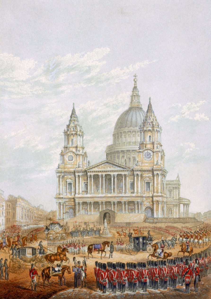 Funeral of the Late Duke of Wellington by English School