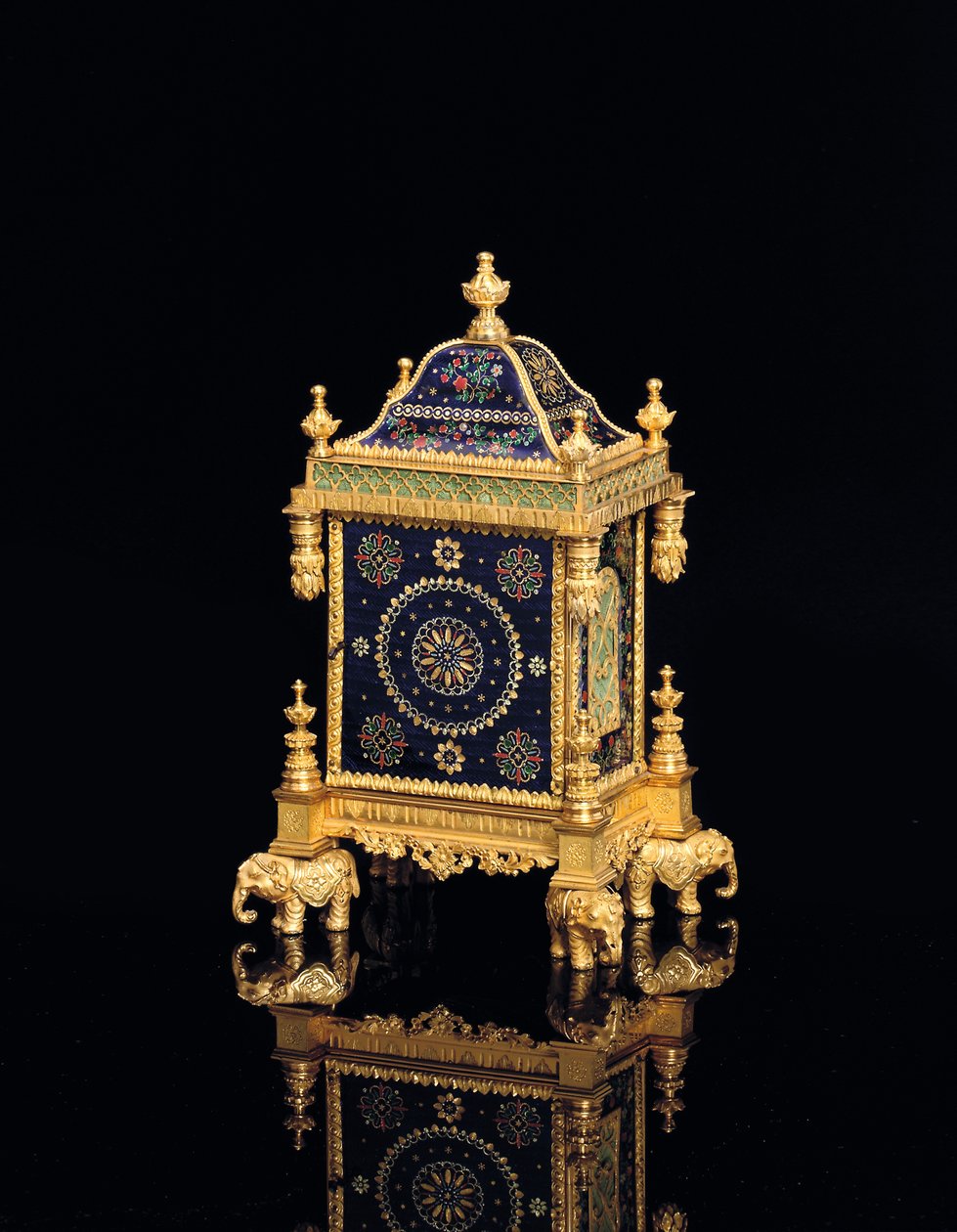 George III Musical and Quarter Chiming Small Table Clock by English School