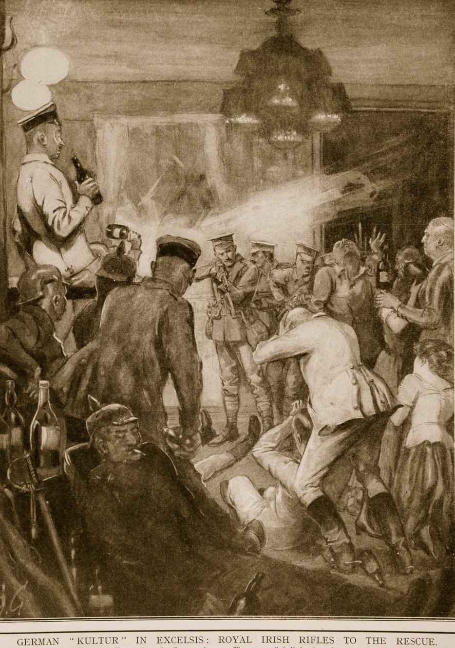 German Kultur in Excelsis: Royal Irish Rifles to the Rescue by English School